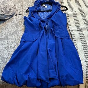 Samuel Dong Royal Blue Sleeveless Dress